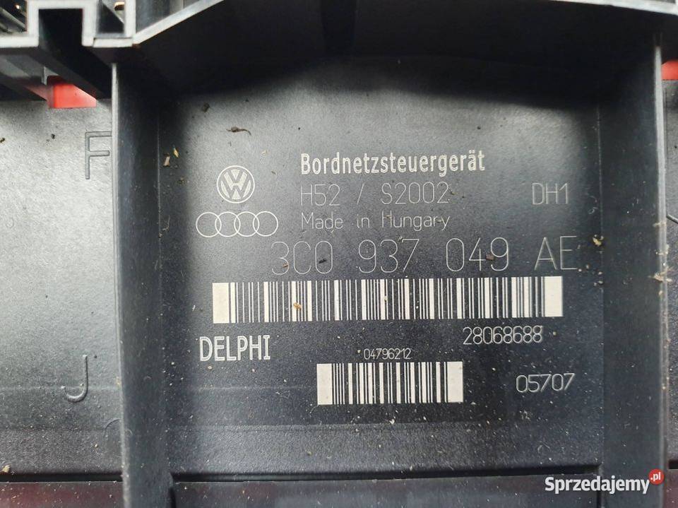 MODUŁ SKODA OCTAVIA II 3C0937049AE osobowe kujawsko-pomorskie Lipno