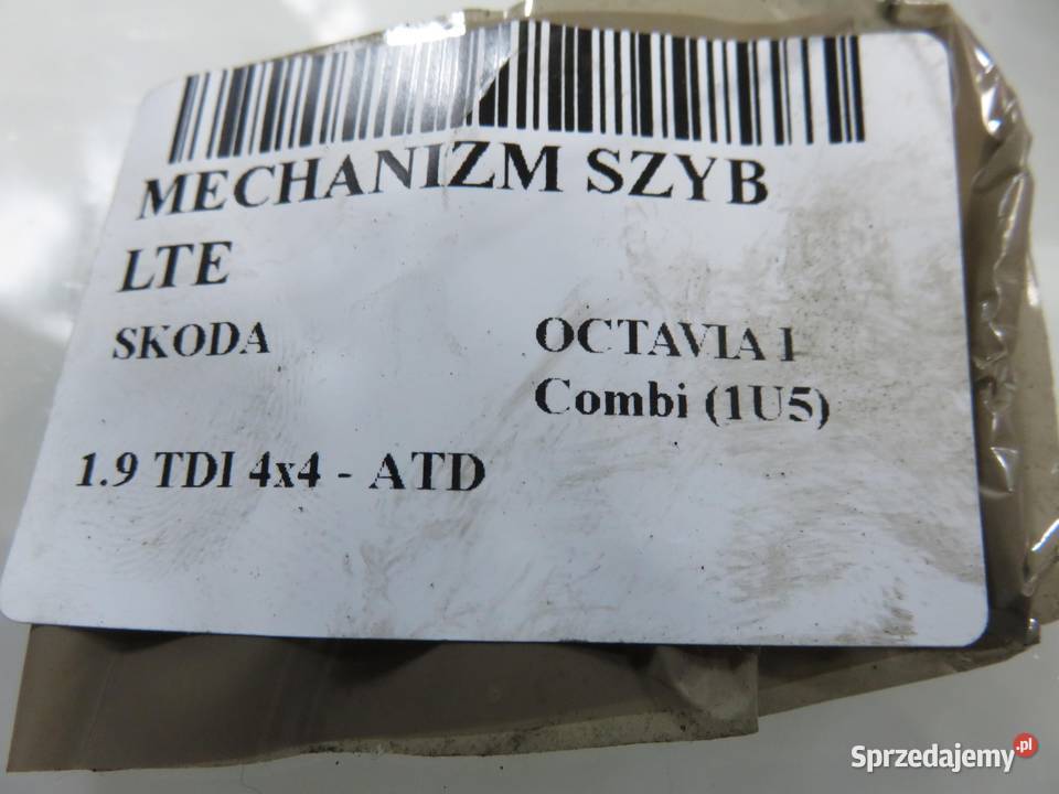 PODNOŚNIK SZYBY LEWY TYLNY SKODA OCTAVIA I małopolskie