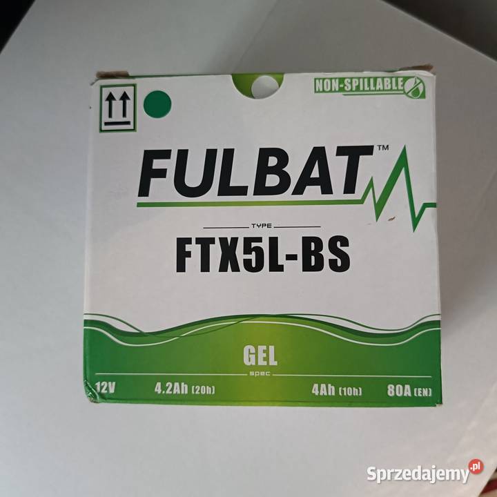 Akumulator motocyklowy żelowy 12v Fulbat ftx5lbs Humniska