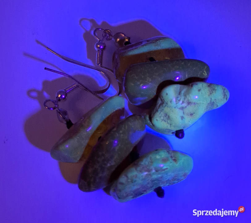 Kolczyki z BURSZTYNU bursztyn bałtycki bryłki Warszawa