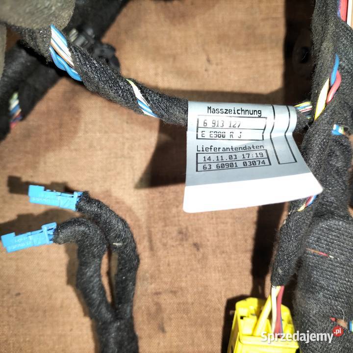 Wiązka przewodów drzwi przednich BMW E65 E66 osobowe Poręba sprzedam