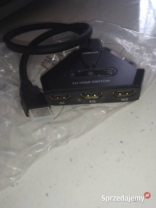 Rozdzielacz Switch HDMI 3x1 3 Porty Rozgałęźnik Pozostałe kujawsko-pomorskie