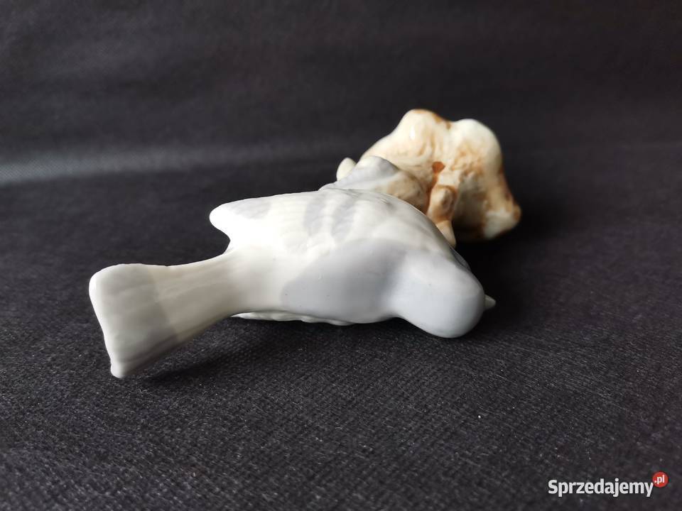 Stara figurka porcelanowa Ptak Katowice
