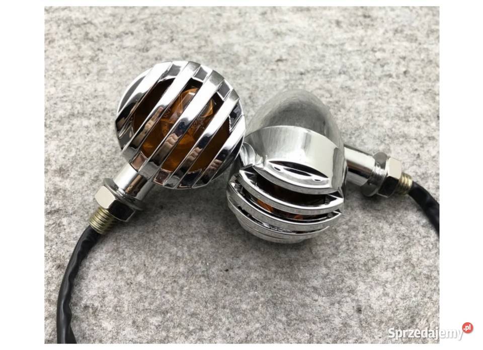 KIERUNKOWSKAZY X 2 CHROM METAL Z GRILLEM CHOPPER sprzedam
