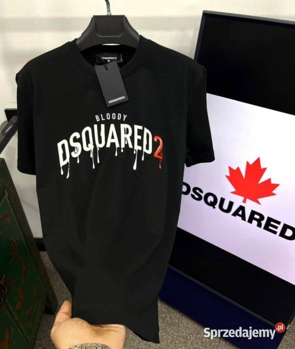 Tshirt męski bawełniany Dsquared2 nowoczesny Białystok