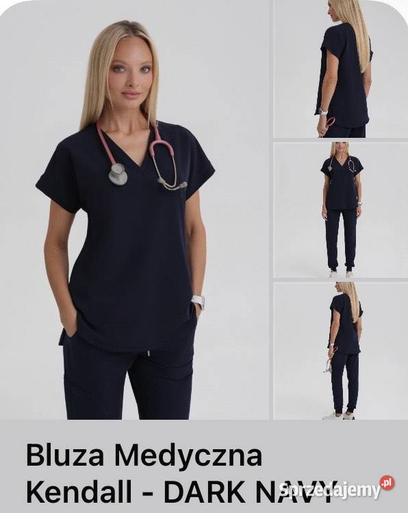 Medhoodie bluza medyczna Kendall dark navy Ząbki