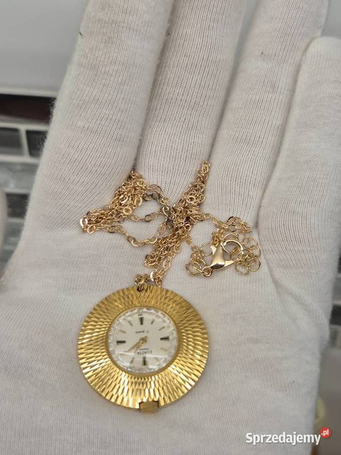 Zegarek wisiorek ChaikaExacta ZSRR Au 5 Zegarki i Biżuteria Chorzów sprzedam