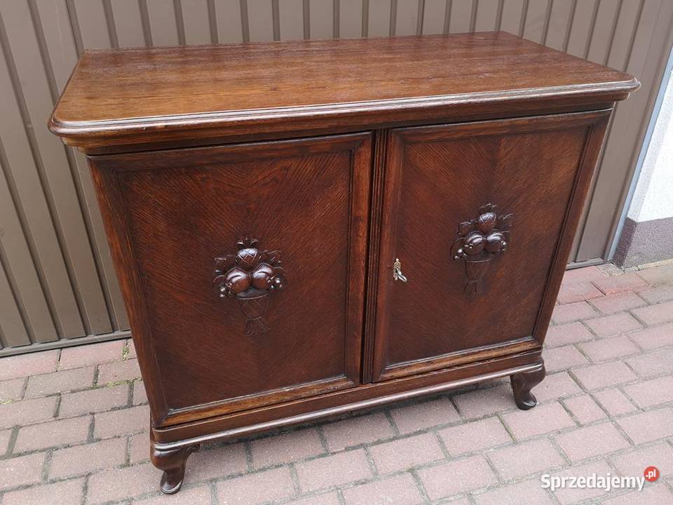 Komoda Pomocnik Dębowa Secesja Okazała Stara Meble wielkopolskie Swarzędz sprzedam