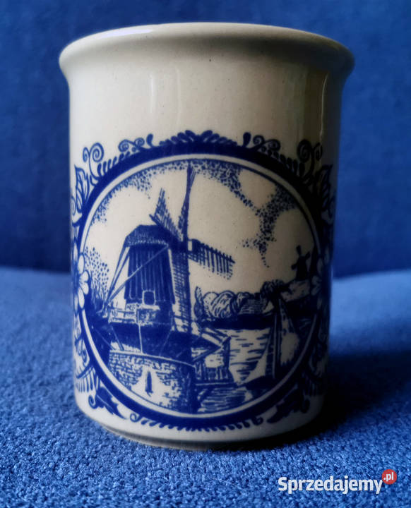 Kubki z wiatrakami Tułowice z okresu PRL Komplet Polkowice sprzedam