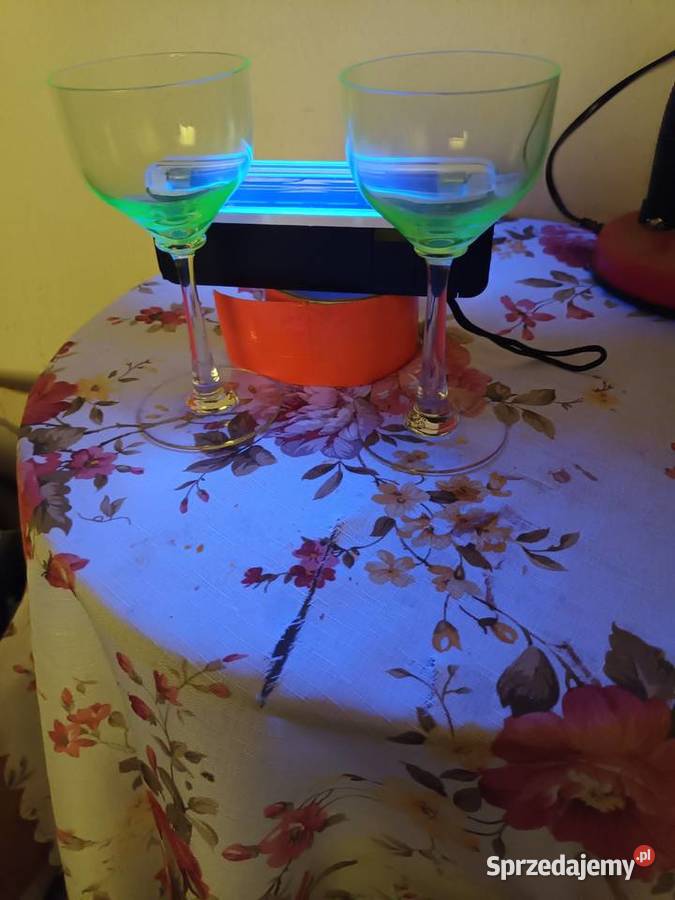 Dwa kieliszki uranowe sztuka 100 śląskie Bielsko-Biała