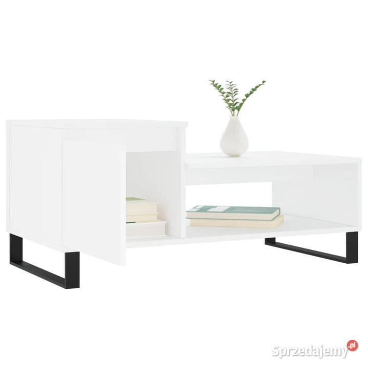 Stolik kawowy biały 100x50x45 materiał mazowieckie Warszawa