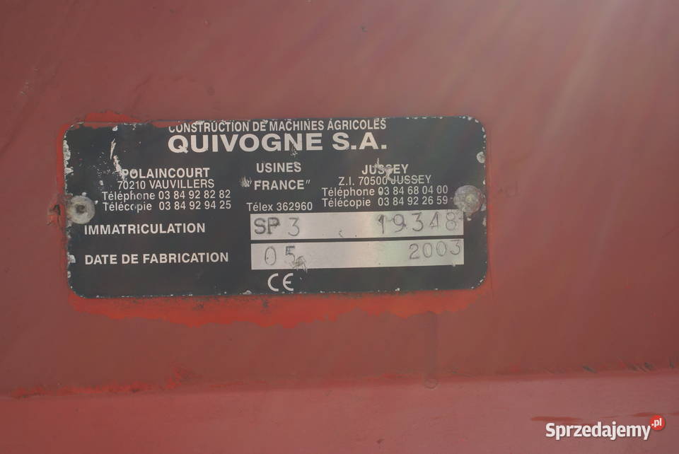 Rozsiewacz nawozów hydrauliczny Niezabitów-Kolonia