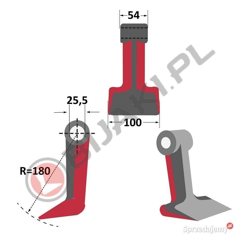 Bijak młotkowy ST220 do kosiarek bijakowych FALC
