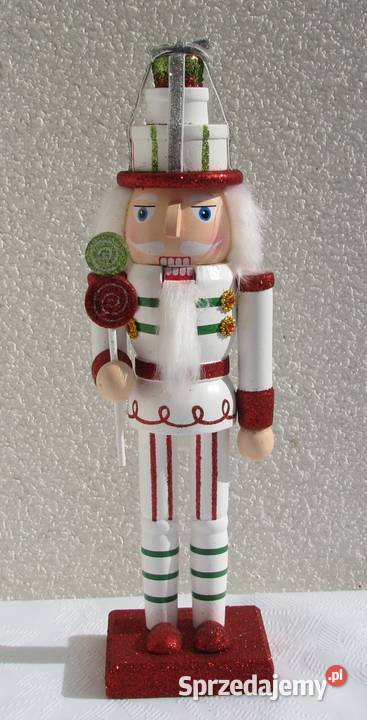 Dziadek do orzechów figurka drewniana Boże wielokolorowy Koszalin