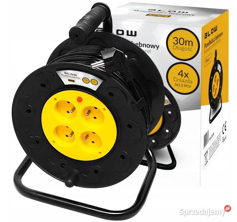 PRZEDŁUŻACZ BĘBNOWY 30m Ogrodowy 3x 15mm Białystok
