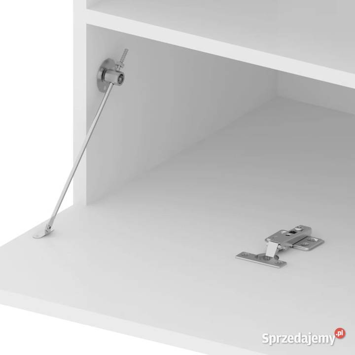 Szafka pod TV z oświetleniem LED biała 75x35x40 Warszawa