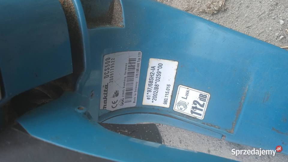 Piła spalinowa Makita DCS500 uszkodzona Lublin