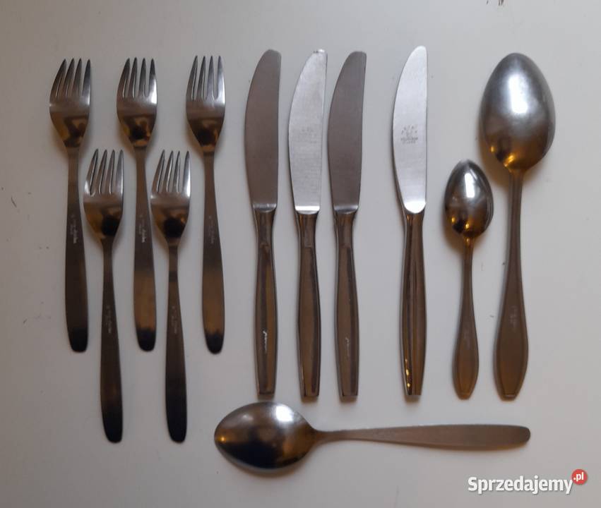 Retro Vintage Sztućce HEFRA PRL Sygnatura 12 pomorskie Gdańsk
