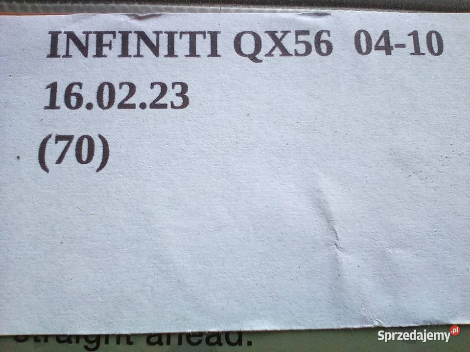 OSŁONA PRZECIWSŁONECZNA LEWA INFINITI QX56 Nowy Tomyśl