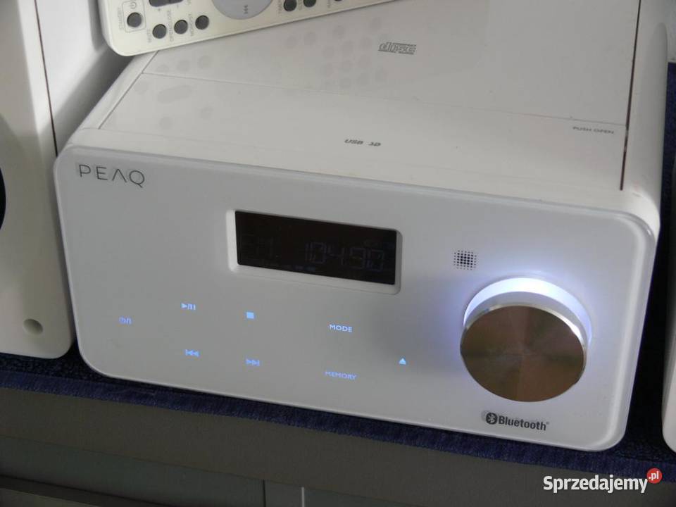 Wieża PEAQ pilot BT USB mp3 RDS AUX kolumny Jasło