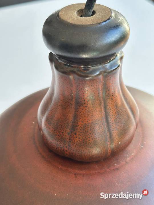 Lampa wisząca ceramiczna West Germany lata 60 Zielona Góra