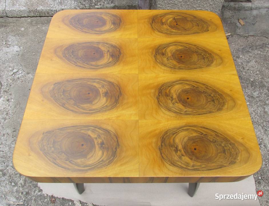 Stolik Art Deco Halabala H259 1950r orzech Meble