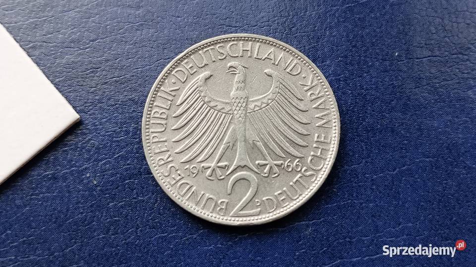 Stare monety 2 marki 1966 D Niemcy podkarpackie Lesko sprzedam