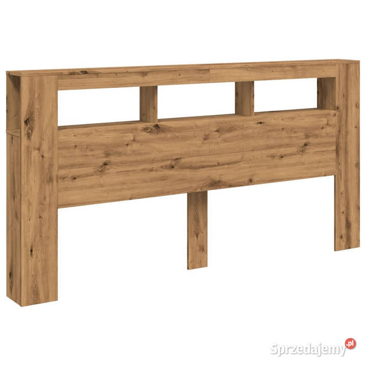 Wezgłowie łóżka z LED dąb artisan 200x185x1035 Warszawa