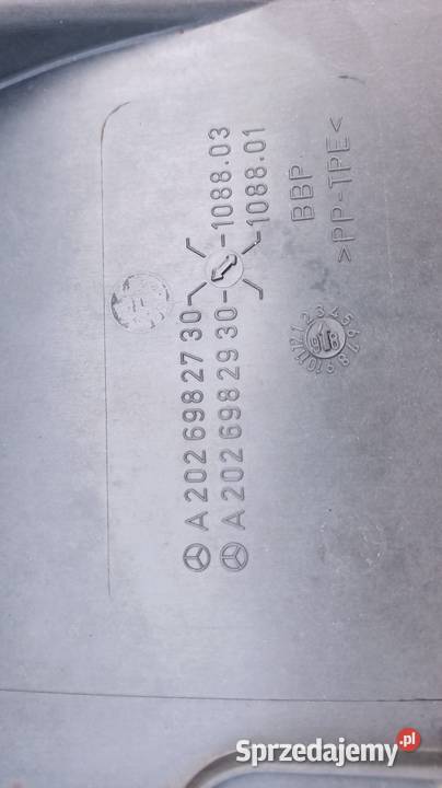 Nadkole osłona przednia lewa Mercedes cklasa Warkały sprzedam