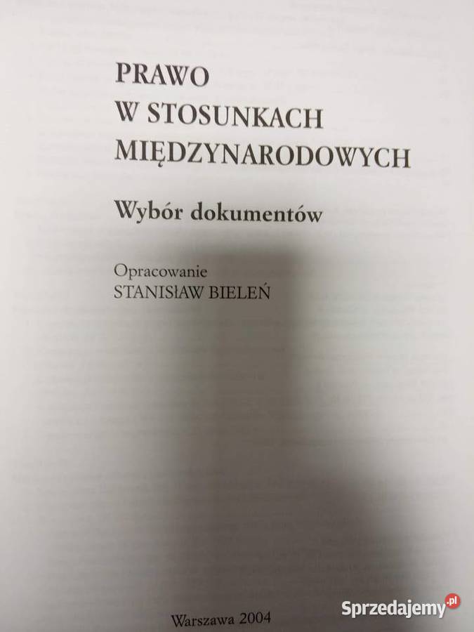 Prawo w stosunkach międzynarodowych książki Warszawa