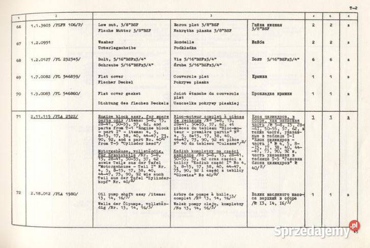 SW400 katalog części zamiennych silnik Kultura i Rozrywka