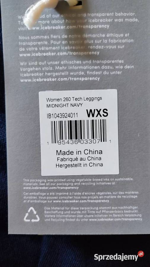 Icebreaker women 260 Tech leggings XS kujawsko-pomorskie Lubraniec
