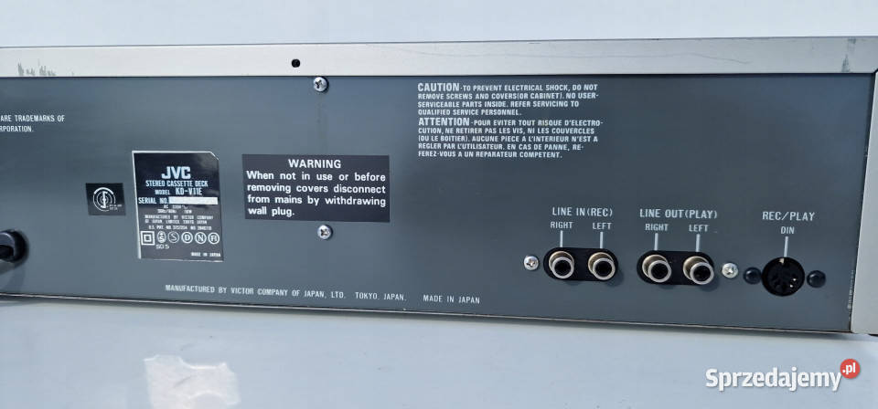 Magnetofon JVC KDV11 Stereo Cassette Deck Międzychód