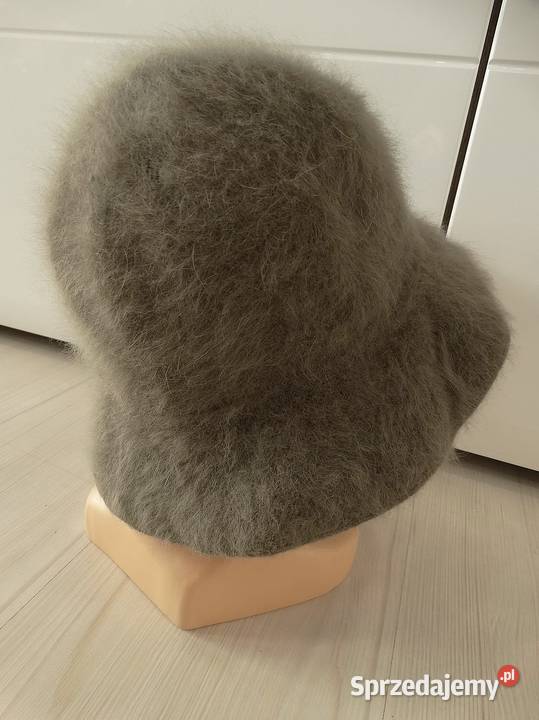 Czapka Kapelusz Bucket 90 Angora Szara Taupe podlaskie Łomża
