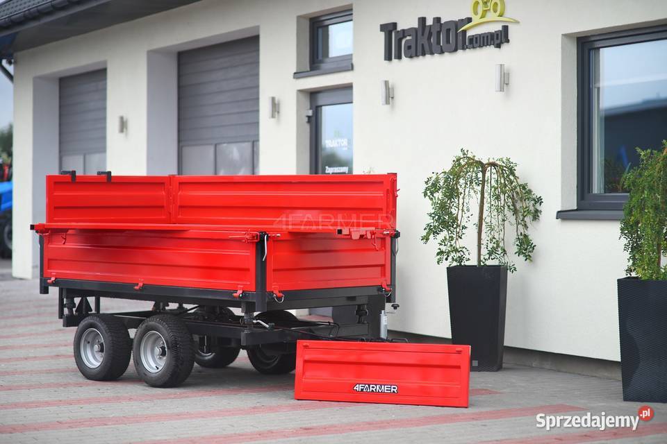 Przyczepa rolnicza dwuosiowa 25T z kiprem i