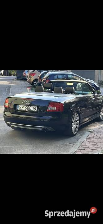 Audi Cabrio S line czarna perła Cabriolet sprzedam