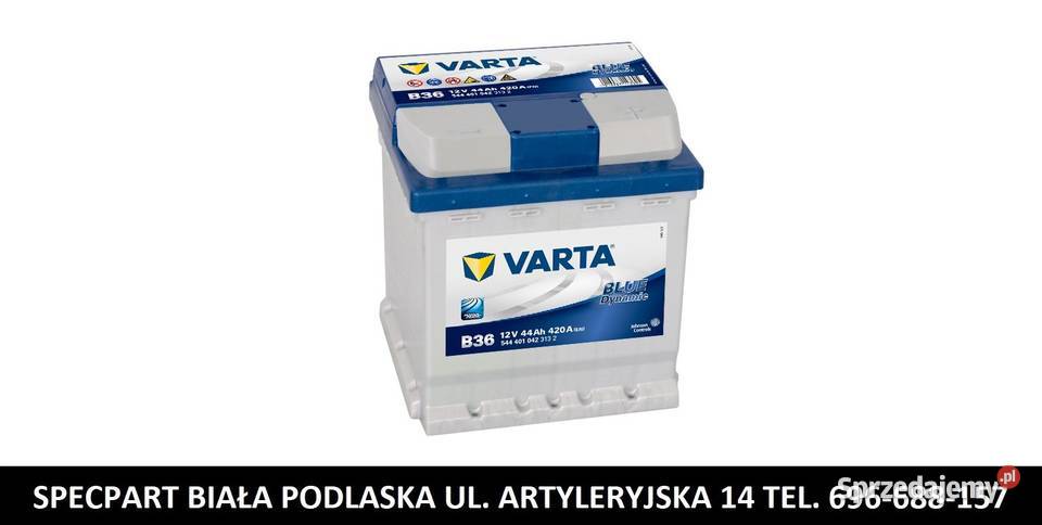 Akumulator VARTA Blue Dynamic B36 44Ah 420A EN