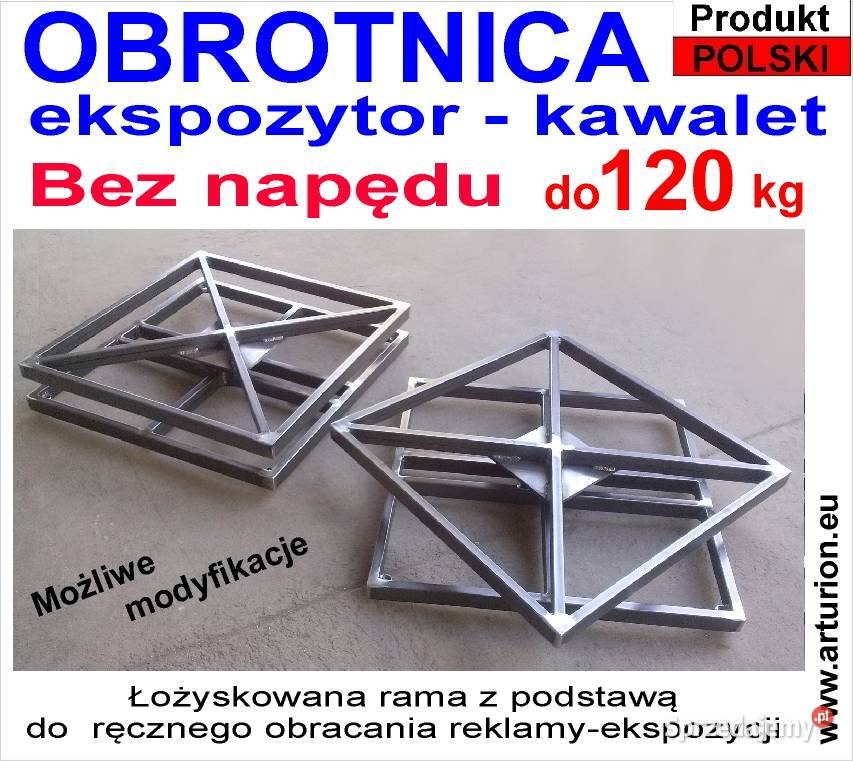 Kawalet Ekspozytor Obrotnica do 120 BEZ NAPĘDU mazowieckie