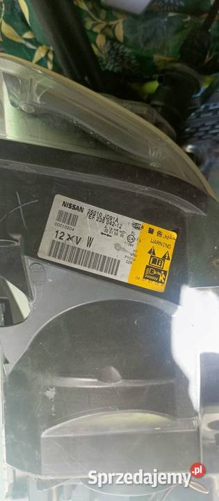 Uszkodzona lampa przednia nissan Qashqai j10 Jaksice