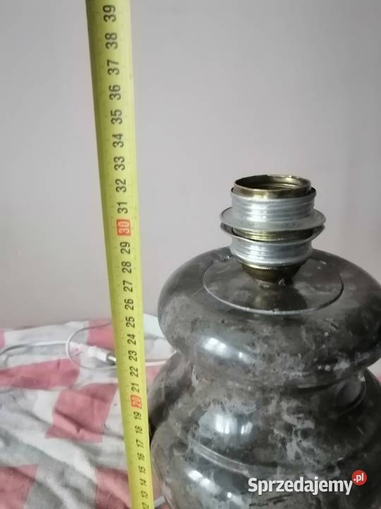 marmurowa lampa stolowa brak klosza dolnośląskie Legnica sprzedam