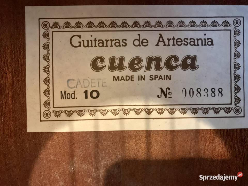 CUENCA Mod 10 HISZPAŃSKA gitara KLASYCZNA 44 Warszawa