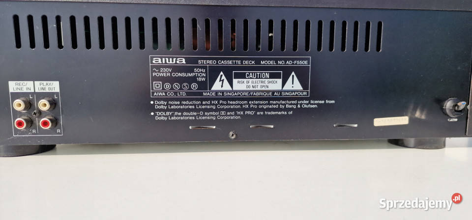 Magnetofon Aiwa ADF550 Stereo Cassette Deck Międzychód