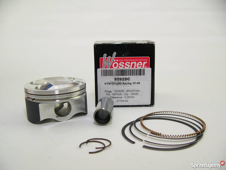TŁOK komplet tłokowy WOSSNER 7497 mm sel C EXC