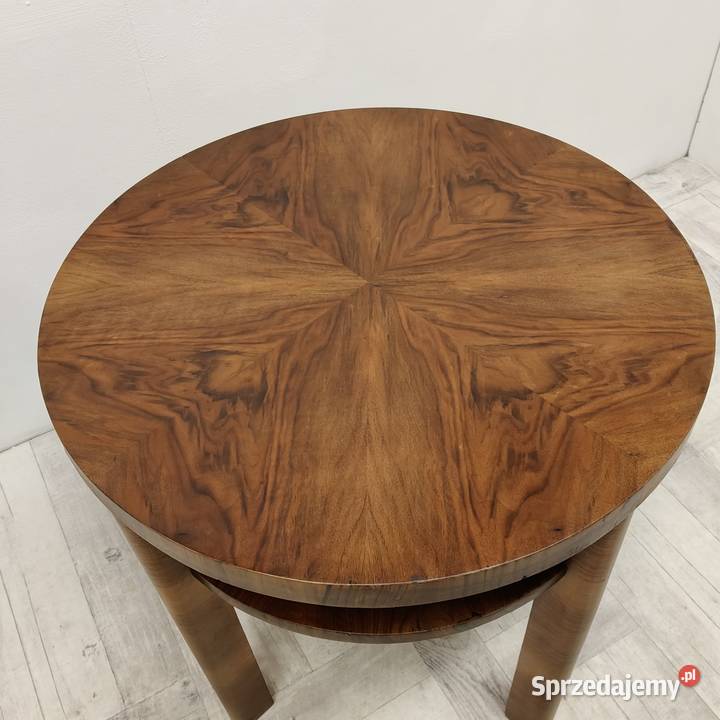 stolik art Deco design vintage lata 40te orzech Radomsko sprzedam