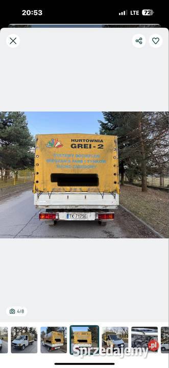 Vw Crafter 25 Tdi 109 Koni Plandeka Burty biały Kielce