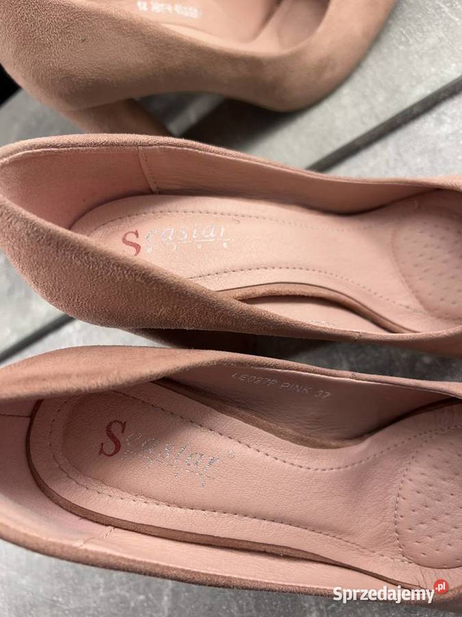Buty na obcasie czółenka szpilki na słupku inna Czółenka
