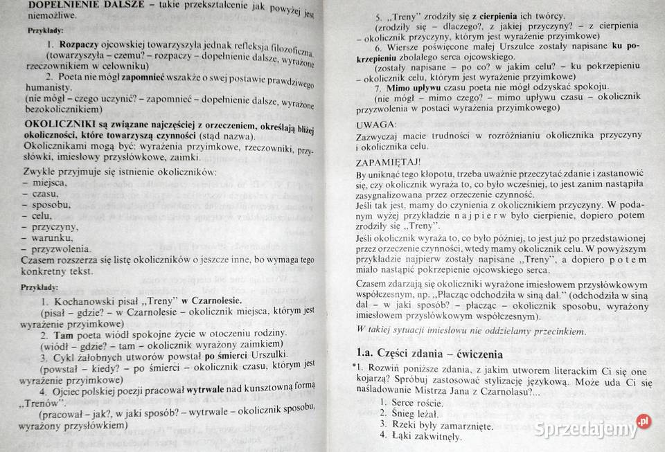 Nie bój się składni kl 78 Hanna Diduszko B Chełm