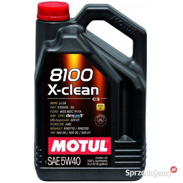 Olej Motul 8100 XClean C3 5W40 5 litrów śląskie Sosnowiec