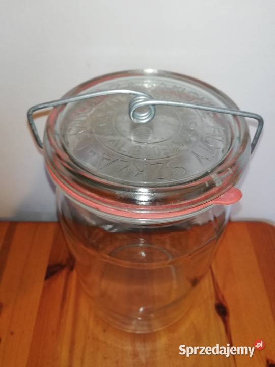 Duży słój PRLHuta Szkła w Iłowejlata 60te Porcelana i szkło Warszawa