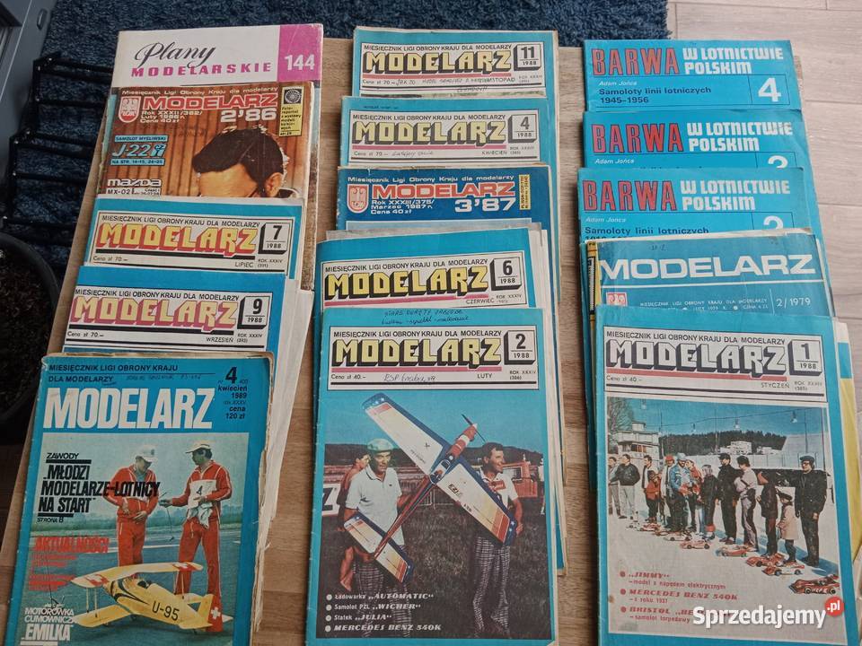 Stare czasopisma Skrzydlata Polska Mały Modelarz Rękodzieło kujawsko-pomorskie Toruń